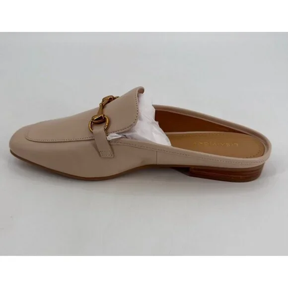Lisa Vicky Slip OnMule  Loafers Nude Leather Square Toe Size 9 Womens - Picture 8 of 11